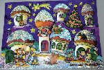Lutz Mauder Glitzer-Fensterbild Weihnachtsstadt DIN A4